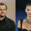DiCaprio e Vittoria Ceretti fazem rara aparição juntos em tapete vermelho